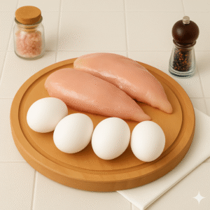 Gym Special - Chicken Breast Boneless without cut (250g) + 4 Broiler Eggs